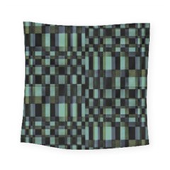 Dark Geometric Pattern Design Square Tapestry (small) by dflcprintsclothing