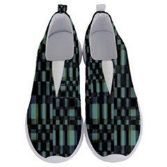 Dark Geometric Pattern Design No Lace Lightweight Shoes