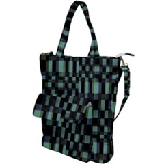 Dark Geometric Pattern Design Shoulder Tote Bag