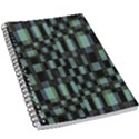 Dark Geometric Pattern Design 5.5  x 8.5  Notebook View1