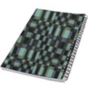 Dark Geometric Pattern Design 5.5  x 8.5  Notebook View2