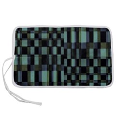 Dark Geometric Pattern Design Pen Storage Case (l) by dflcprintsclothing