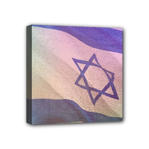 Israel Mini Canvas 4  X 4  (stretched) by AwesomeFlags