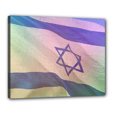 Israel Canvas 20  X 16  (stretched) by AwesomeFlags