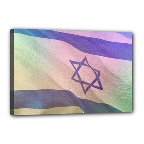 Israel Canvas 18  X 12  (stretched) by AwesomeFlags