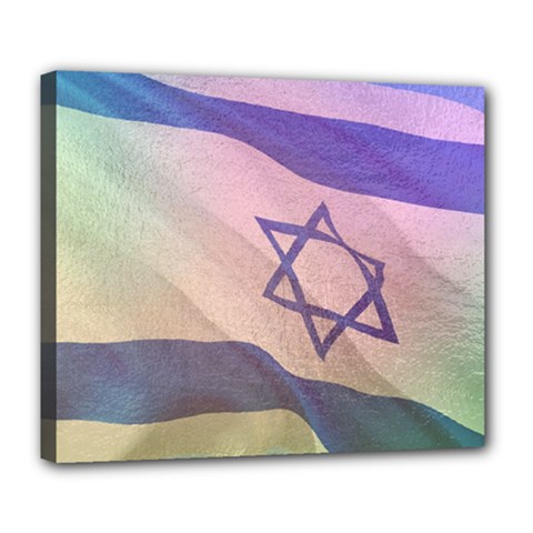 Israel Deluxe Canvas 24  X 20  (stretched) by AwesomeFlags