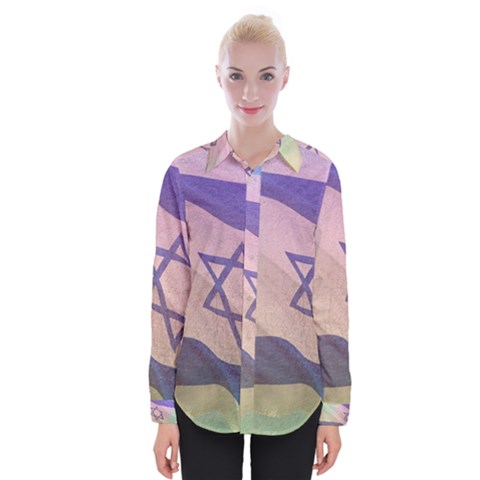 Israel Womens Long Sleeve Shirt by AwesomeFlags