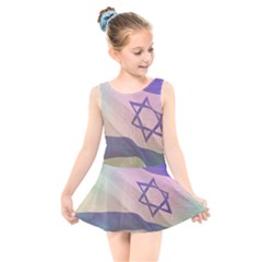 Israel Kids  Skater Dress Swimsuit by AwesomeFlags