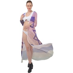 Israel Maxi Chiffon Beach Wrap by AwesomeFlags