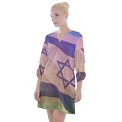 Israel Open Neck Shift Dress