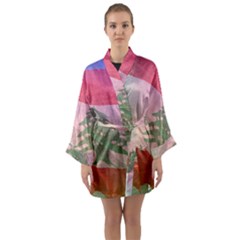 Lebanon Long Sleeve Satin Kimono by AwesomeFlags