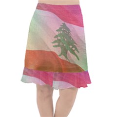 Lebanon Fishtail Chiffon Skirt by AwesomeFlags