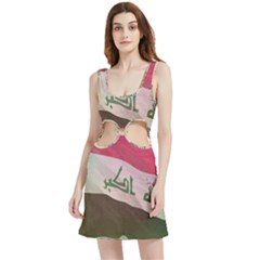 Iraq Velvet Cutout Dress by AwesomeFlags