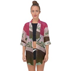 Iraq Open Front Chiffon Kimono by AwesomeFlags