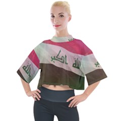 Iraq Mock Neck Tee by AwesomeFlags