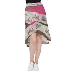 Iraq Frill Hi Low Chiffon Skirt