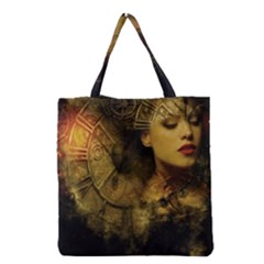 Surreal Steampunk Queen From Fonebook Grocery Tote Bag by 2853937