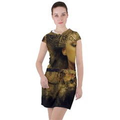 Surreal Steampunk Queen From Fonebook Drawstring Hooded Dress