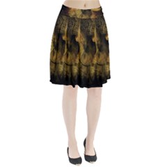 Surreal Steampunk Queen From Fonebook Pleated Skirt