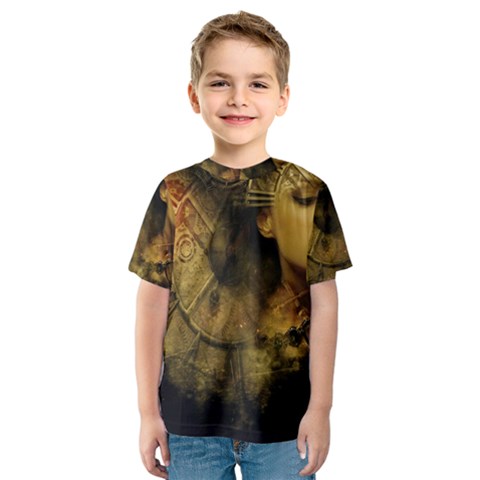 Surreal Steampunk Queen From Fonebook Kids  Sport Mesh Tee by 2853937