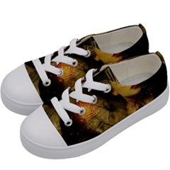 Surreal Steampunk Queen From Fonebook Kids  Low Top Canvas Sneakers by 2853937