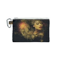 Surreal Steampunk Queen From Fonebook Canvas Cosmetic Bag (small)