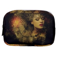 Surreal Steampunk Queen From Fonebook Make Up Pouch (small)