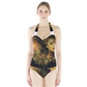 Surreal Steampunk Queen From Fonebook Halter Swimsuit View1