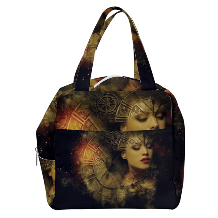 Surreal Steampunk Queen From Fonebook Boxy Hand Bag