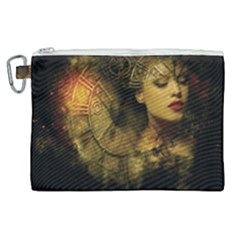 Surreal Steampunk Queen From Fonebook Canvas Cosmetic Bag (xl) by 2853937