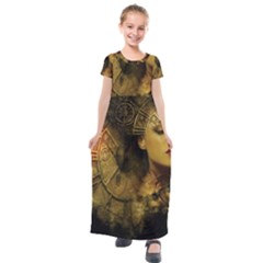 Surreal Steampunk Queen From Fonebook Kids  Short Sleeve Maxi Dress by 2853937