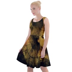 Surreal Steampunk Queen From Fonebook Knee Length Skater Dress by 2853937