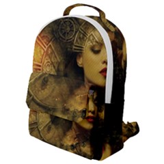 Surreal Steampunk Queen From Fonebook Flap Pocket Backpack (small) by 2853937