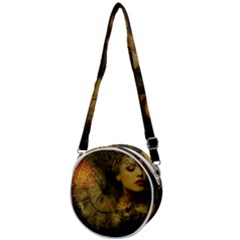 Surreal Steampunk Queen From Fonebook Crossbody Circle Bag by 2853937