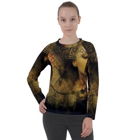 Surreal Steampunk Queen From Fonebook Women s Long Sleeve Raglan Tee by 2853937