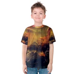 Tiger King In A Fantastic Landscape From Fonebook Kids  Cotton Tee