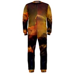 Tiger King In A Fantastic Landscape From Fonebook Onepiece Jumpsuit (men)  by 2853937