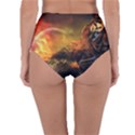 Tiger King In A Fantastic Landscape From Fonebook Reversible High-Waist Bikini Bottoms View2