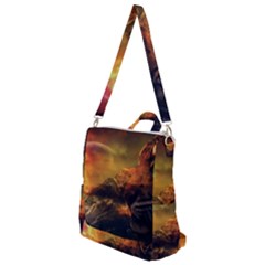 Tiger King In A Fantastic Landscape From Fonebook Crossbody Backpack