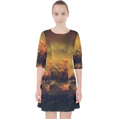 Tiger King In A Fantastic Landscape From Fonebook Pocket Dress