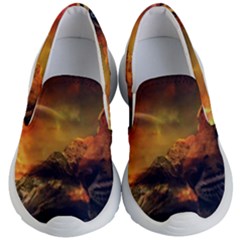 Tiger King In A Fantastic Landscape From Fonebook Kids Lightweight Slip Ons by 2853937