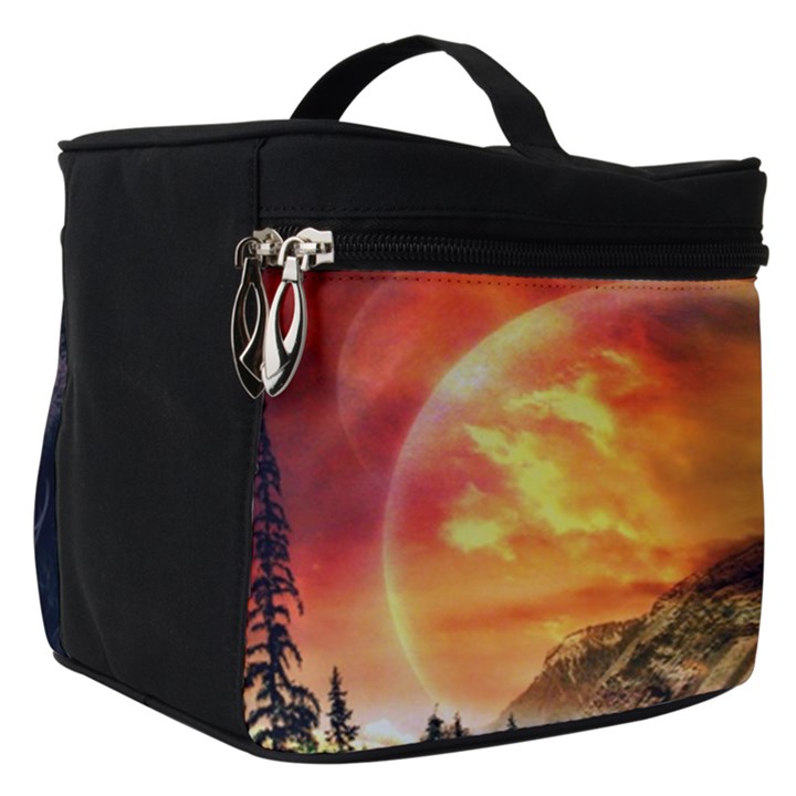 Tiger King In A Fantastic Landscape From Fonebook Make Up Travel Bag (Small)