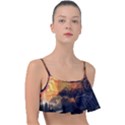 Tiger King In A Fantastic Landscape From Fonebook Frill Bikini Top View1