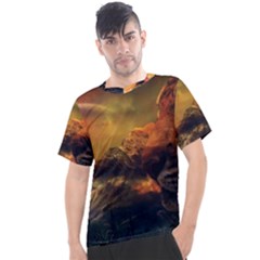 Tiger King In A Fantastic Landscape From Fonebook Men s Sport Top