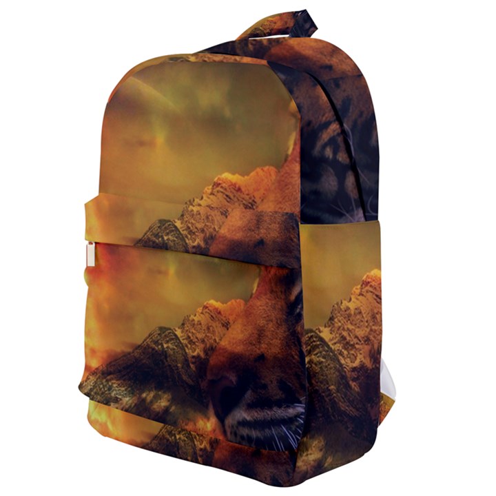 Tiger King In A Fantastic Landscape From Fonebook Classic Backpack