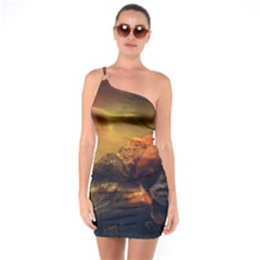 Tiger King In A Fantastic Landscape From Fonebook One Soulder Bodycon Dress by 2853937