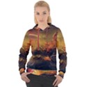 Tiger King In A Fantastic Landscape From Fonebook Women s Overhead Hoodie View1