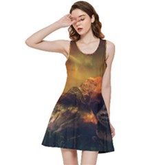 Tiger King In A Fantastic Landscape From Fonebook Inside Out Racerback Dress