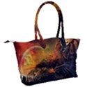 Tiger King In A Fantastic Landscape From Fonebook Canvas Shoulder Bag View2