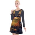 Tiger King In A Fantastic Landscape From Fonebook Plunge Pinafore Velour Dress View1